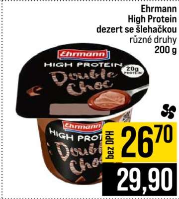 Ehrmann High Protein dezert se šlehačkou