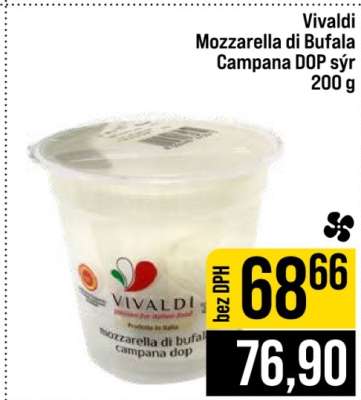 Vivaldi Mozzarella di Bufala Campana DOP sýr