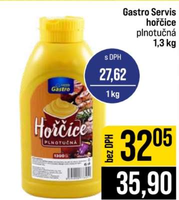 Gastro Servis hořčice plnotučná