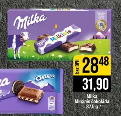 Milka Milkinis čokoláda