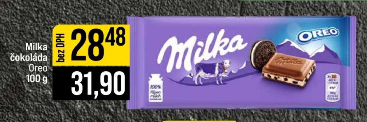 Milka čokoláda Oreo