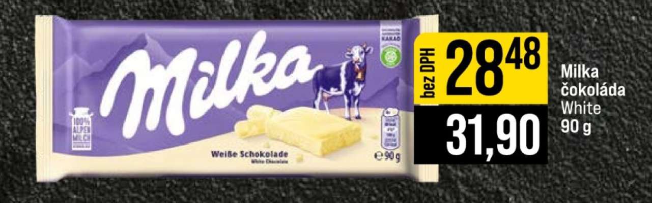 Milka čokoláda White