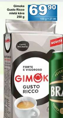Gimoka Gusto Ricco mletá káva 250 g