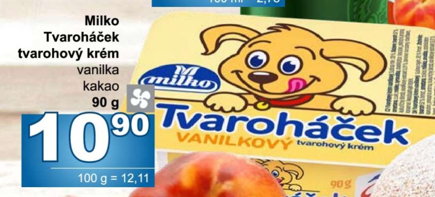 Milko Tvaroháček tvarohový krém