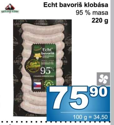 Echt Bavoriš klobása