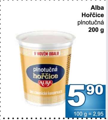 ALBA Hořčice plnotučná