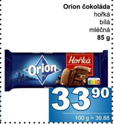 Orion čokoláda