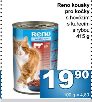Reno kousky pro kočky