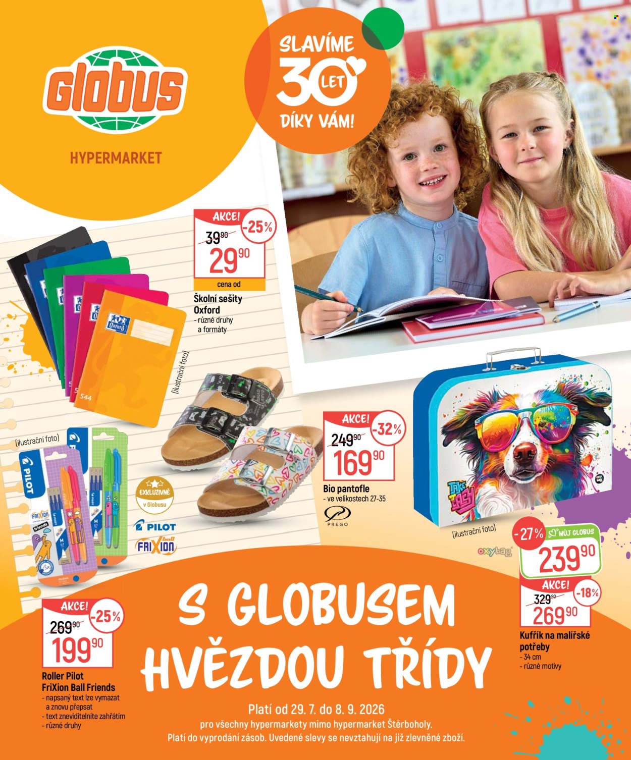 Leták Globus - 29.7.2026 - 8.9.2026. Strana 1