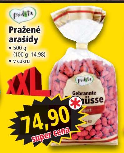 PRAŽENÉ ARAŠÍDY