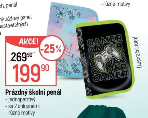 PRÁZDNÝ ŠKOLNÍ PENÁL