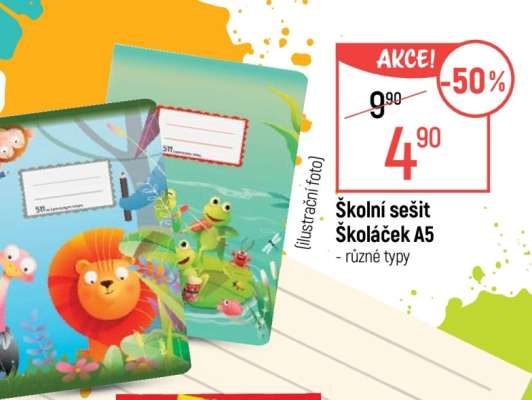 Školní sešit Školáček A5