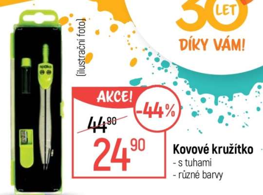 Kovové kružítko