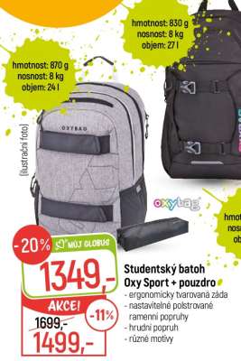 Studentský batoh Oxy Sport + pouzdro