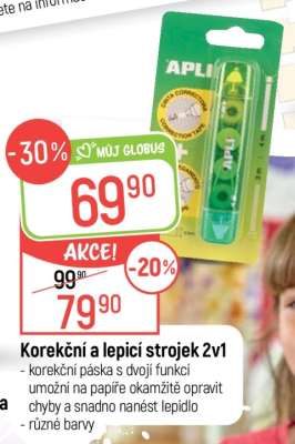 Korekční a lepící strojek 2v1