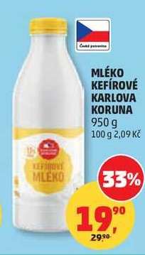 MLÉKO KEFÍROVÉ KARLOVA KORUNA