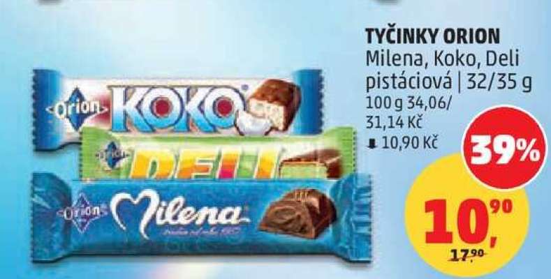 TYČINKY ORION