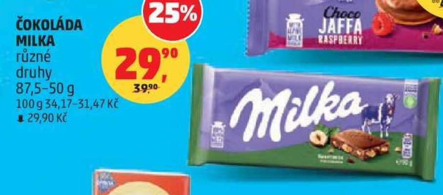 ČOKOLÁDA MILKA