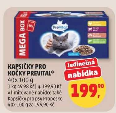 KAPSIČKY PRO KOČKY PREVITAL*