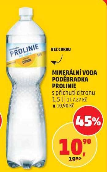 MINERÁLNÍ VODA PODĚBRADKA PROLINIE