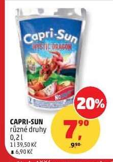 Capri-Sun různé druhy