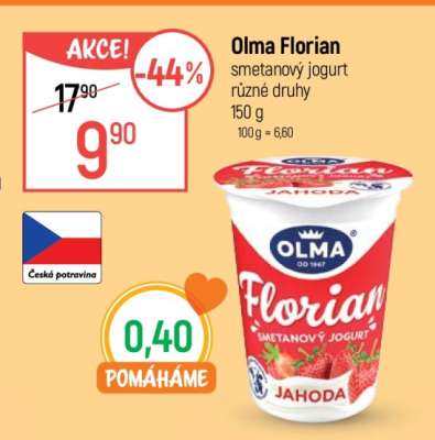 Olma Florian smetanový jogurt