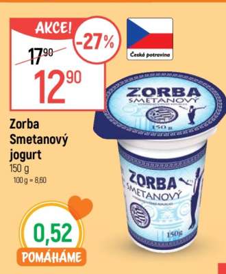 Zorba Smetanový jogurt