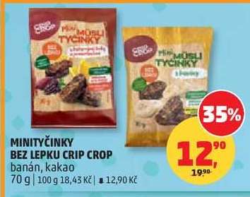 MINITYČINKY BEZ LEPKU CRIP CROP
