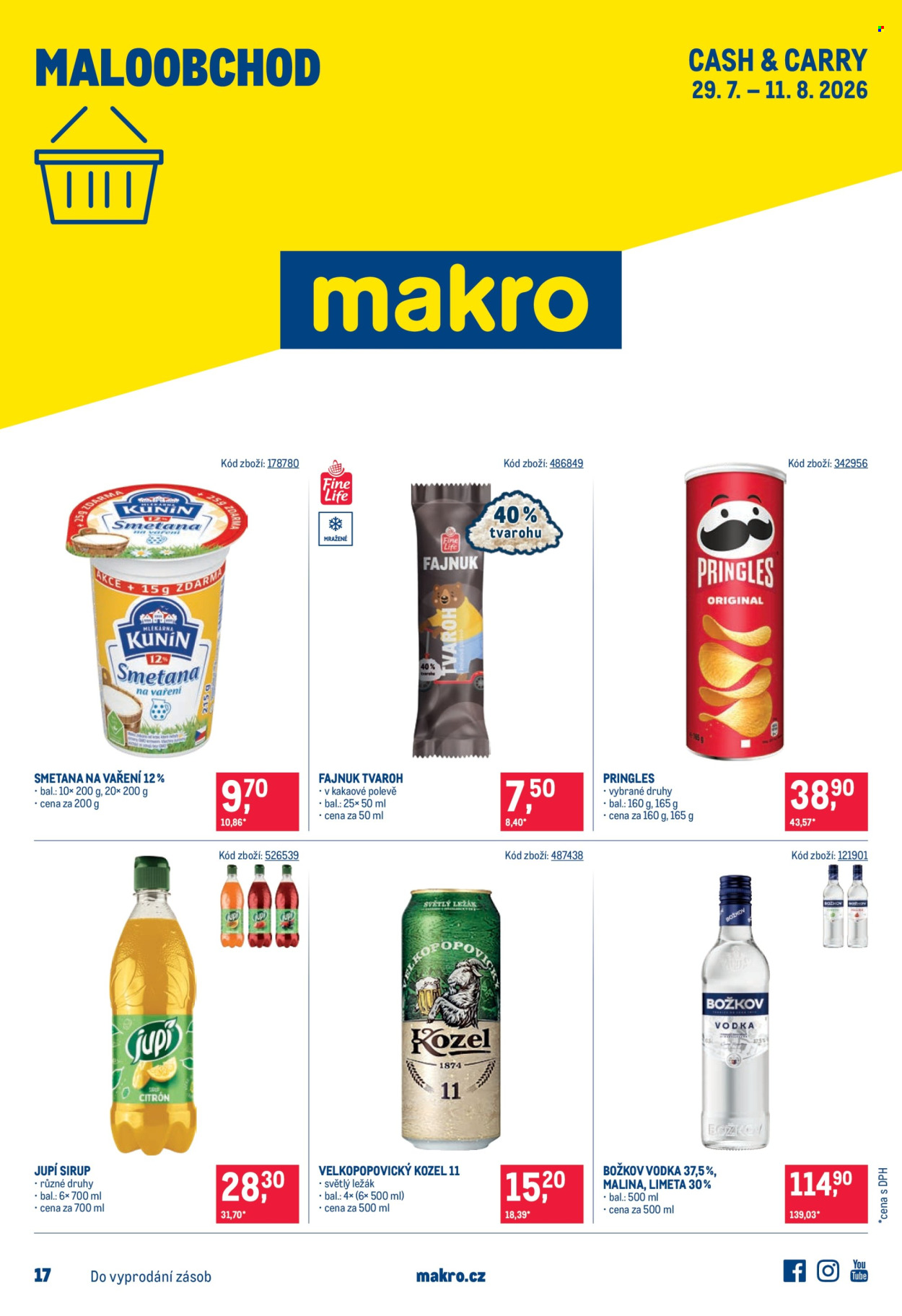Leták MAKRO - 29.7.2026 - 11.8.2026. Strana 1