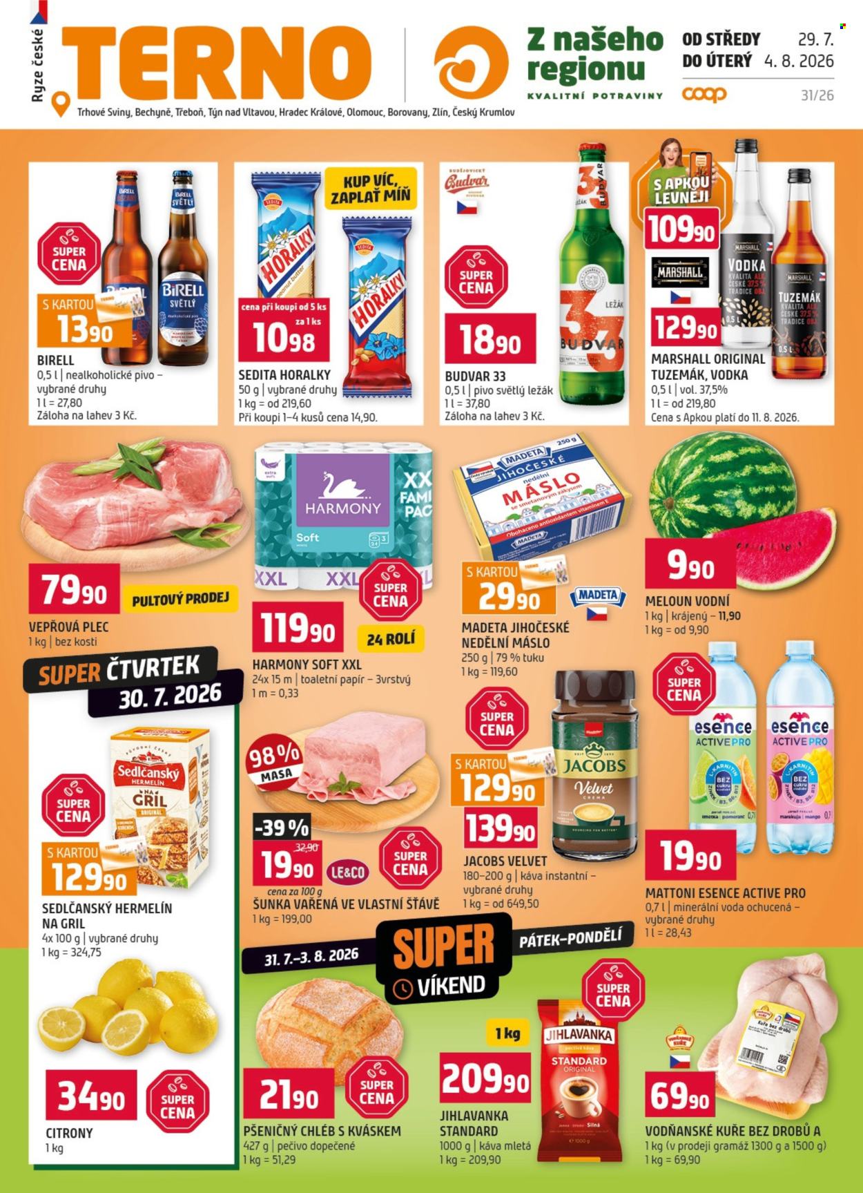 Leták coop TERNO - 29.7.2026 - 4.8.2026. Strana 1