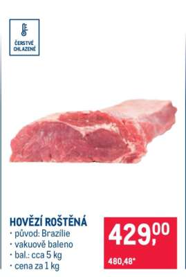 Hovězí roštěná