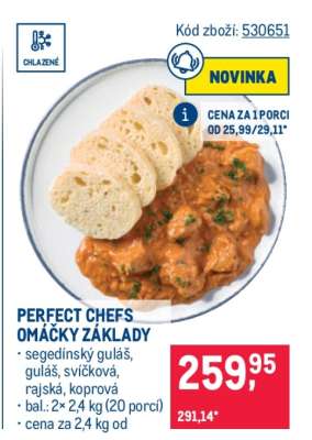 PERFECT CHEFS OMÁČKY ZÁKLADY
