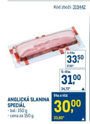 Anglická slanina speciál