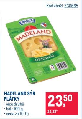 Madeland sýr Plátky