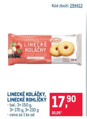 Linecké koláčky / Linecké rohlíčky