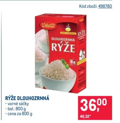 Rýže dlouhozrnná