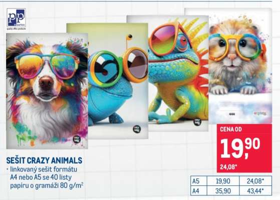 SEŠIT CRAZY ANIMALS