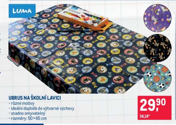 Ubrus na školní lavici