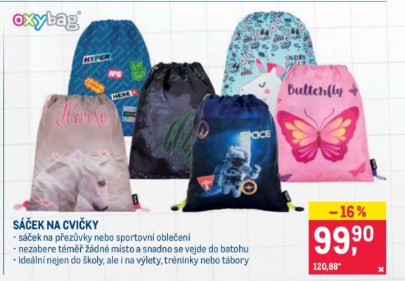 SÁČEK NA CVIČKY*