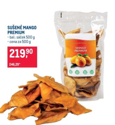SUŠENÉ MANGO PREMIUM