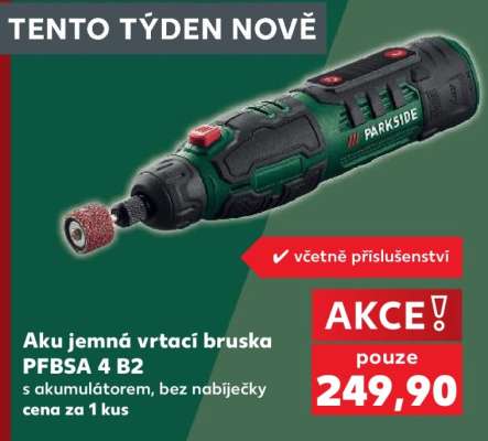 Aku jemná vrtací bruska PFBSA 4 B2