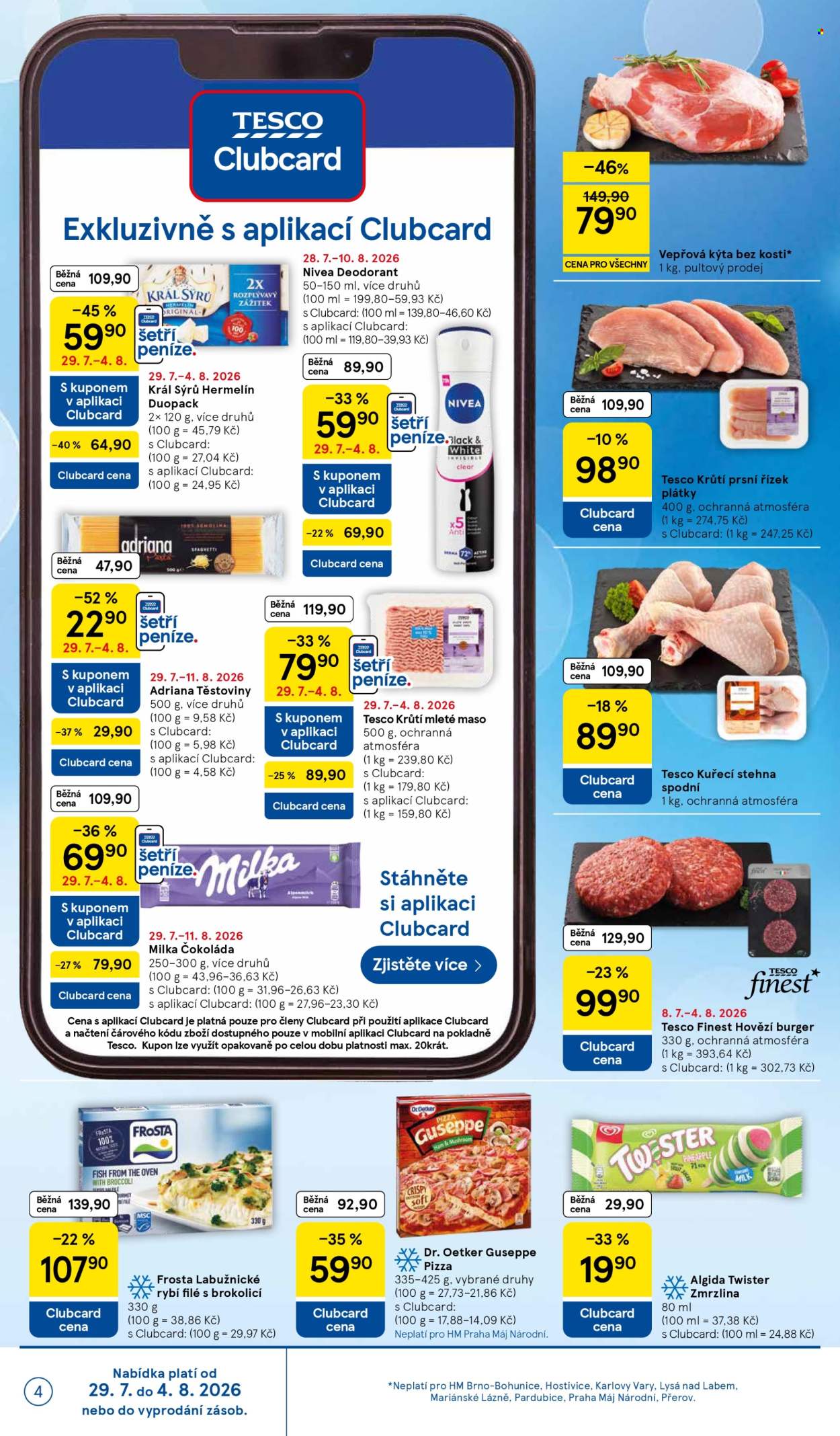 Leták TESCO - 29.7.2026 - 4.8.2026. Strana 4