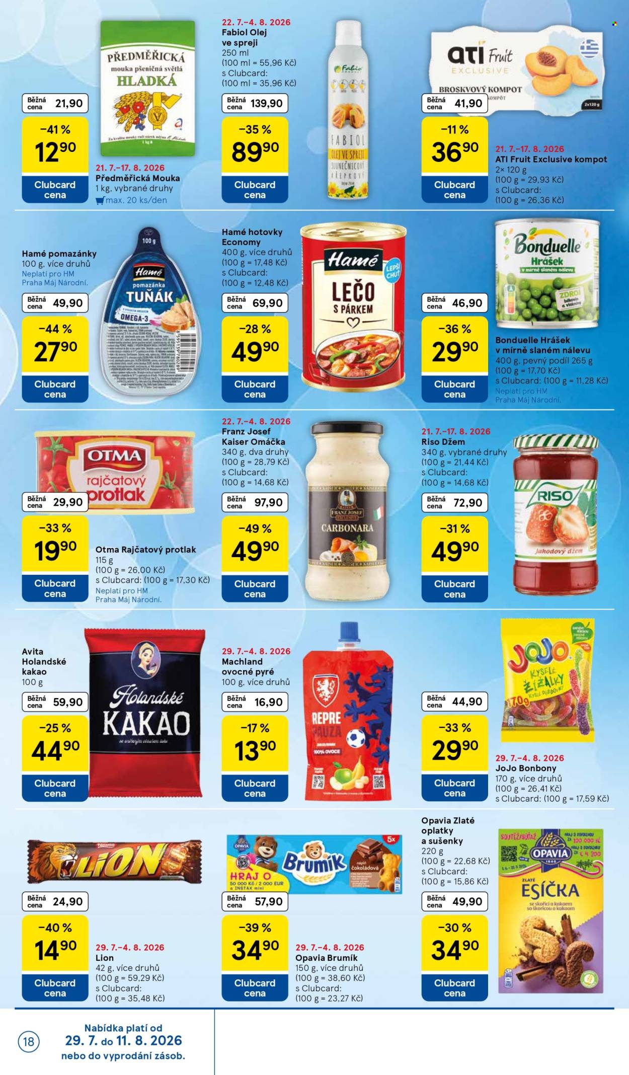 Leták TESCO - 29.7.2026 - 4.8.2026. Strana 18