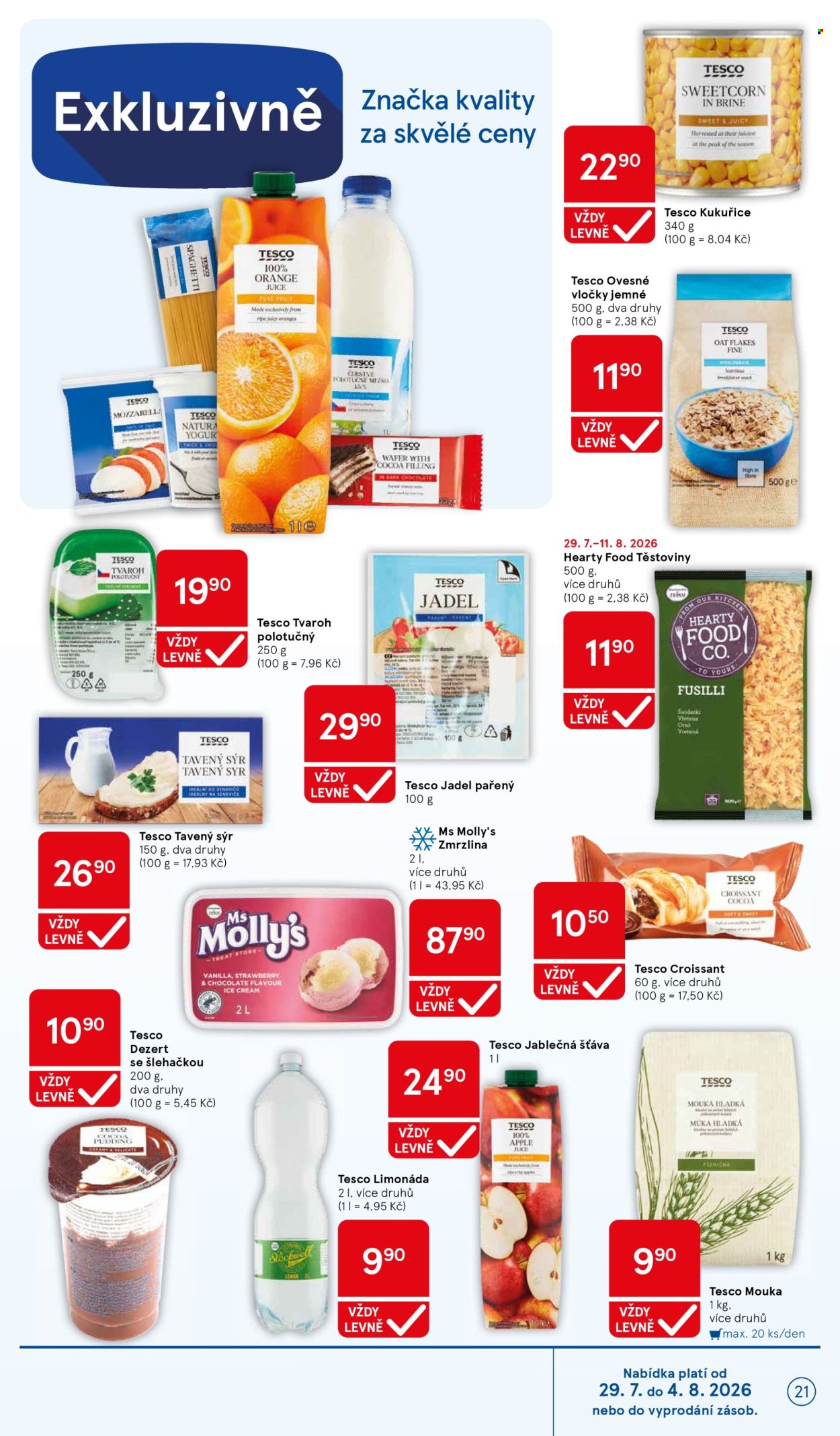 Leták TESCO - 29.7.2026 - 4.8.2026. Strana 21