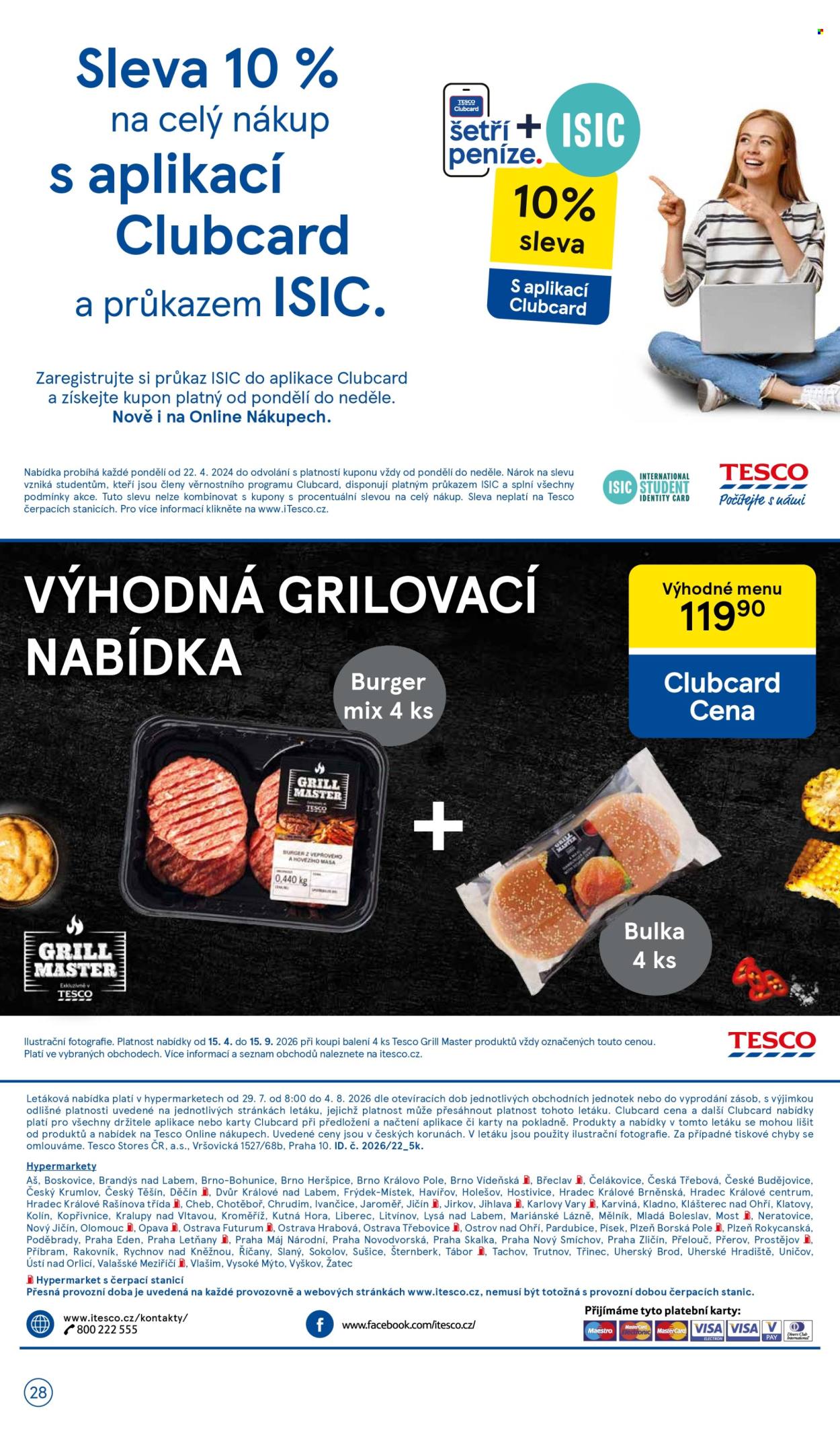 Leták TESCO - 29.7.2026 - 4.8.2026. Strana 28
