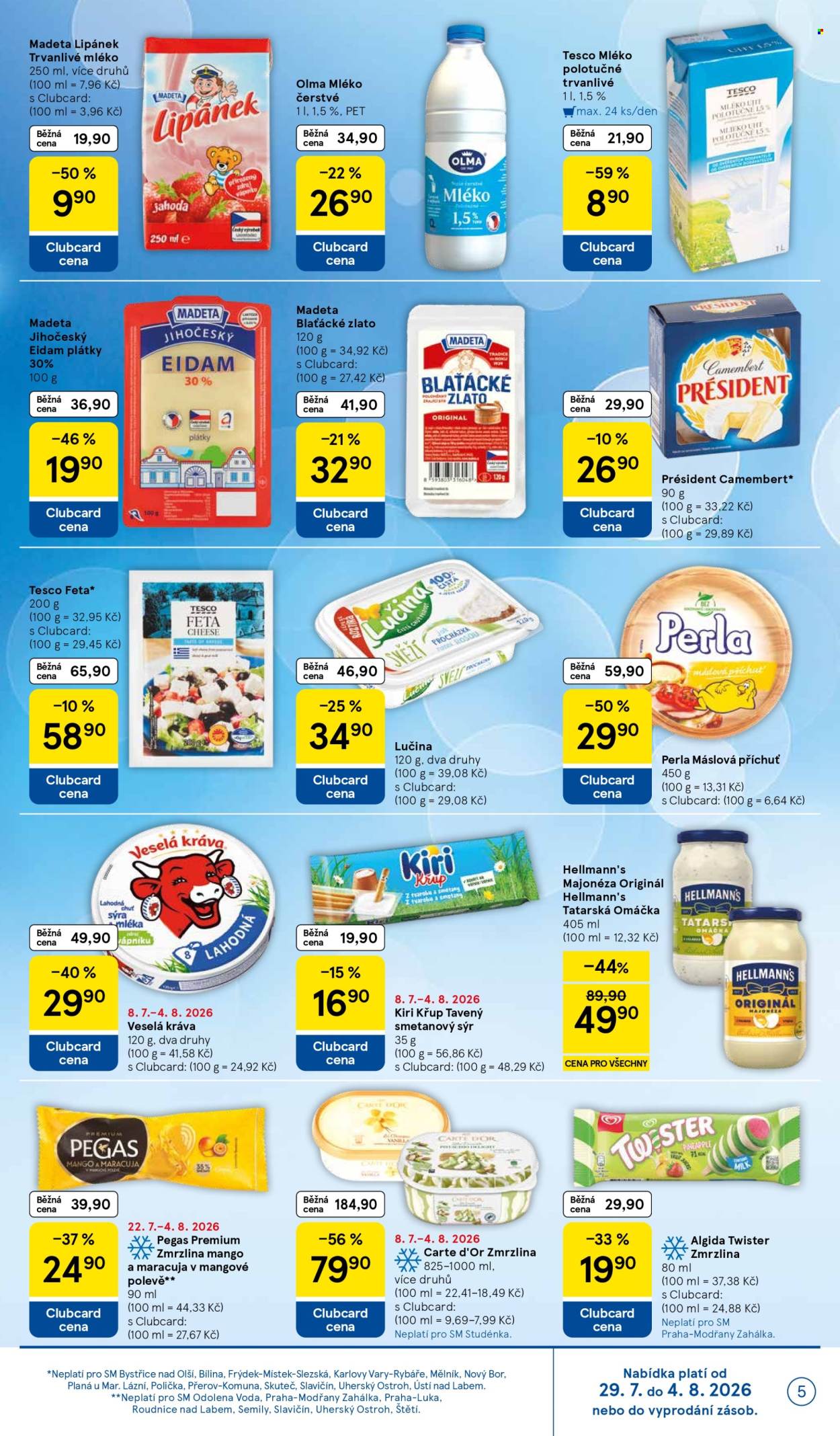 Leták TESCO supermarket - 29.7.2026 - 4.8.2026. Strana 5