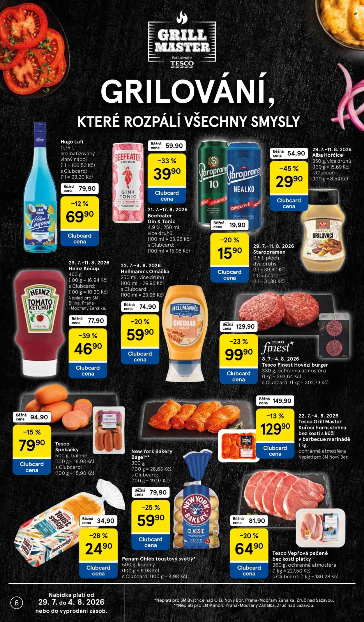 Leták TESCO supermarket - 29.7.2026 - 4.8.2026. Strana 6