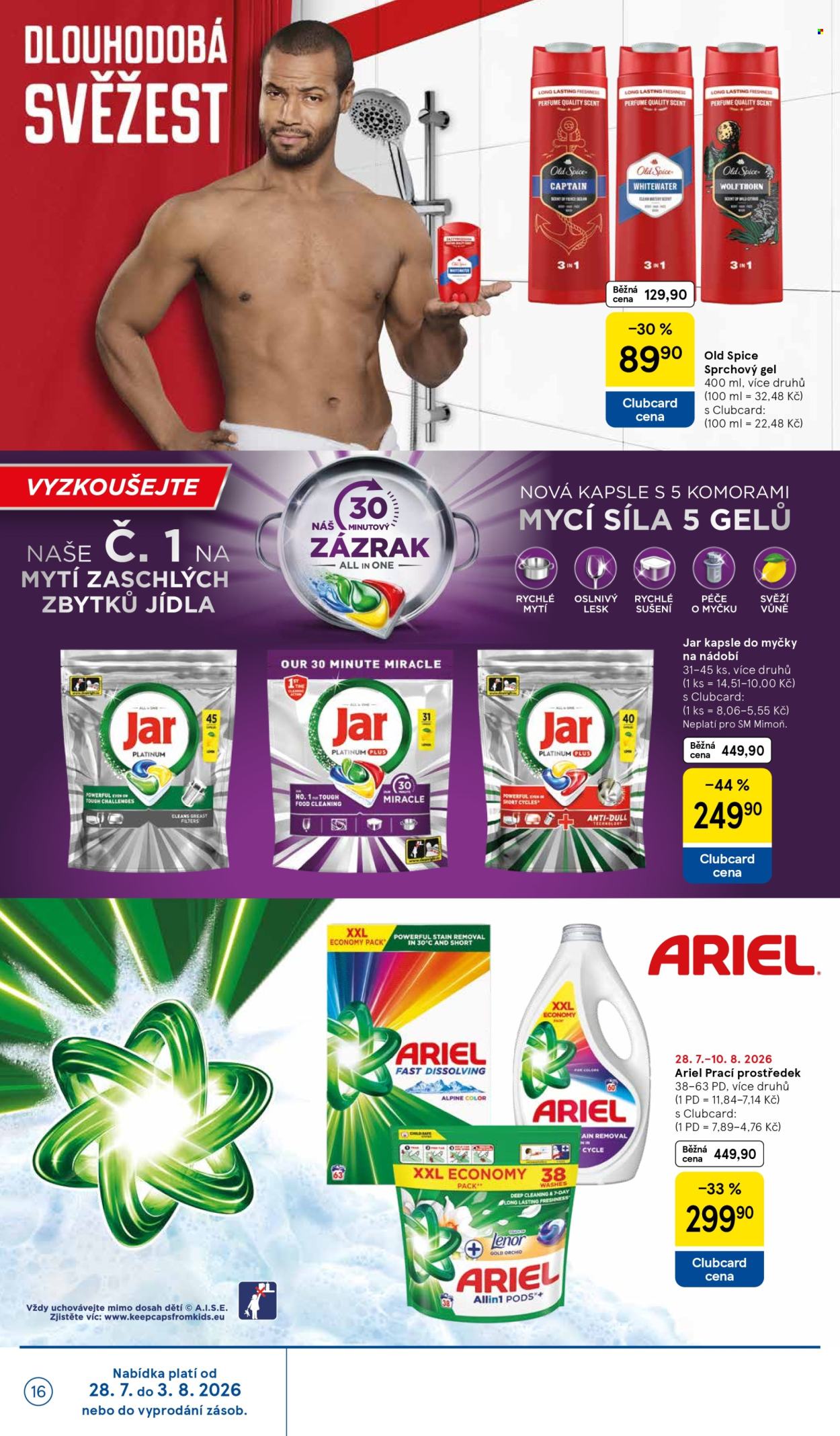 Leták TESCO supermarket - 29.7.2026 - 4.8.2026. Strana 16