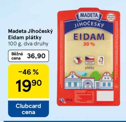 Madeta Jihočeský Eidam plátky
