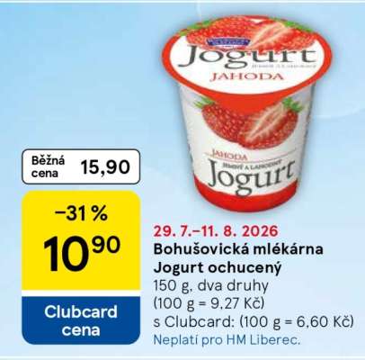 Bohušovická mlékárna Jogurt ochucený